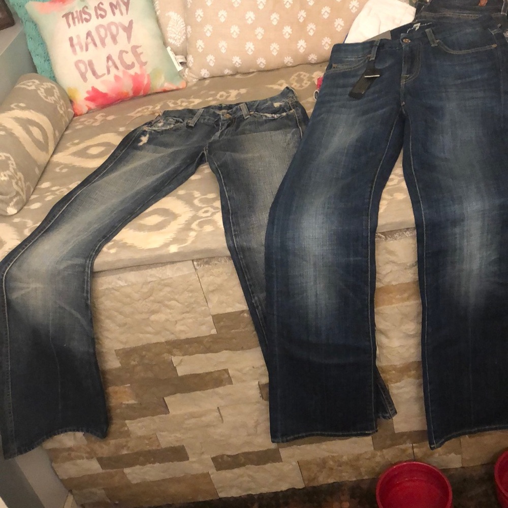 NWT 2 pairs of 7 for all mankind size 24 jeans